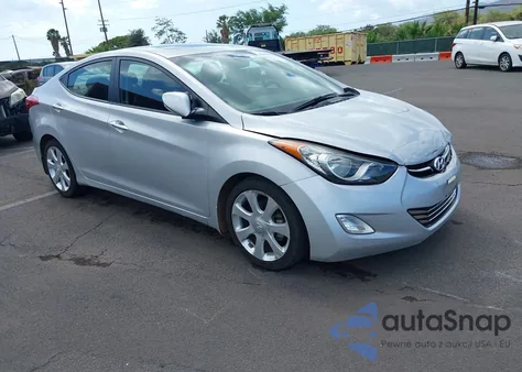 2013 Hyundai Elantra Limited z USA, uszkodzony, nr VIN KMHDH4AEXDU008225